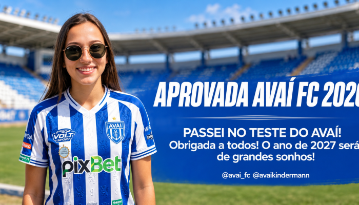 Anúncio Avaí FC 2026 no Estádio