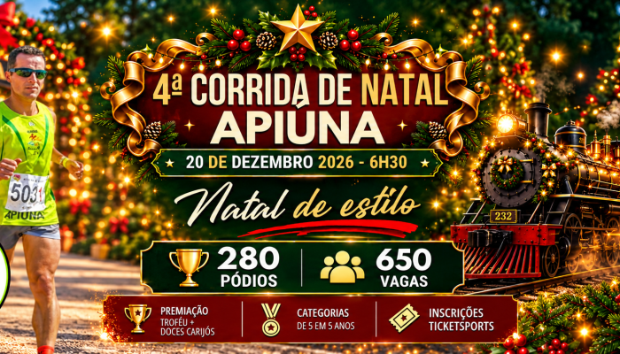 Corrida de Natal Apiúna com Trem Festivo