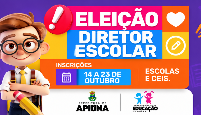 Eleição Escolar_ Inscrições Abertas